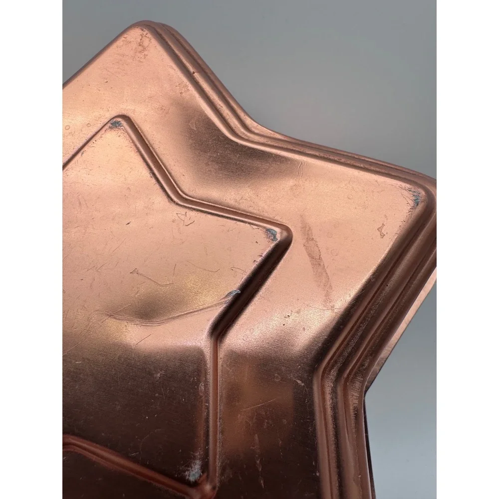 Vintage Copper Toned Kitchen Decor Salt and Pepper Shakers and Gelatin Molds
